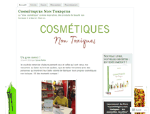 Tablet Screenshot of cosmetiquesnontoxiques.net